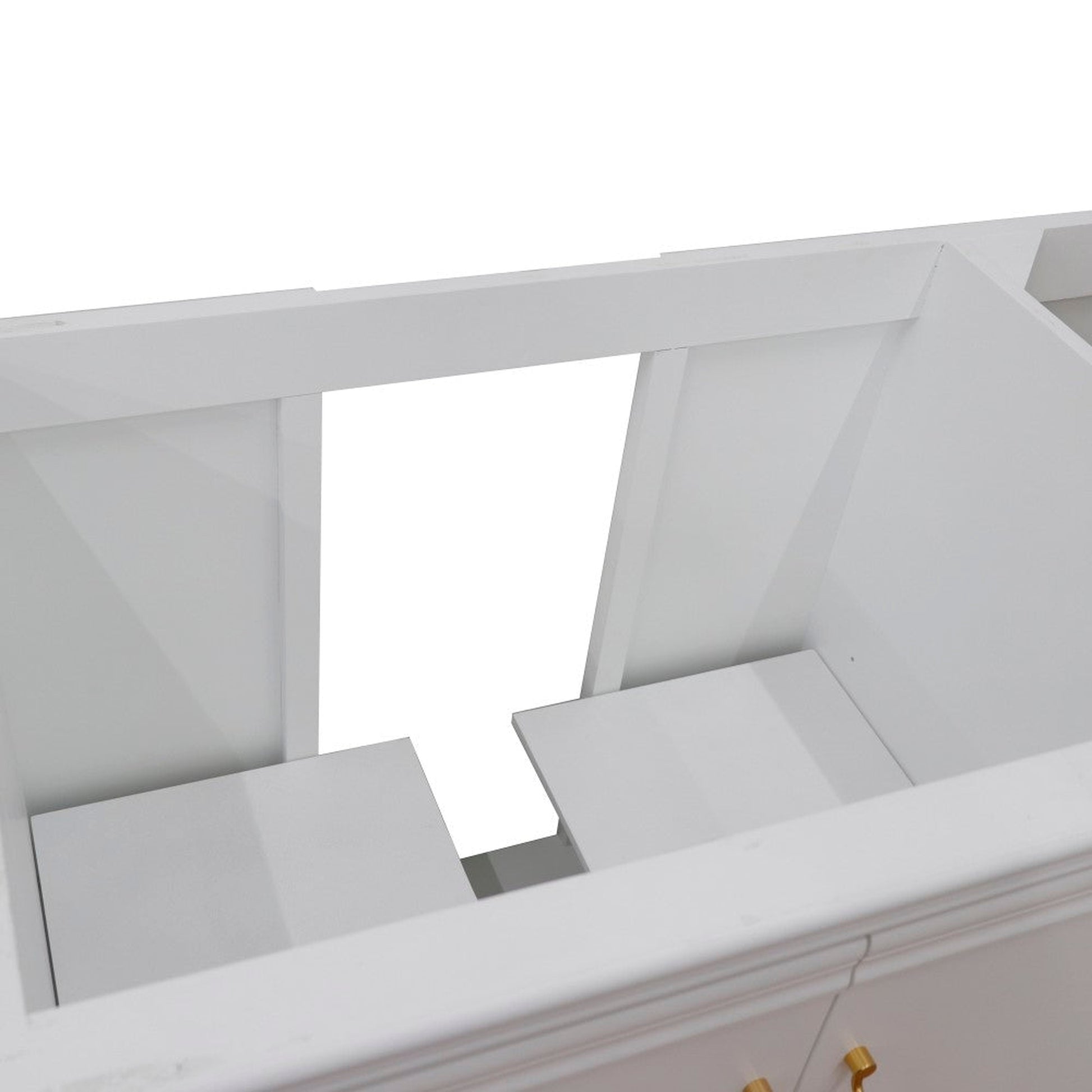 Bellaterra Home Forli 60" 2-Door 6-Drawer White Freestanding Single Vanity Base