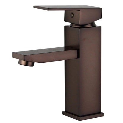 Bellaterra Home Granada 7" Single-Hole and Single Handle Oil Rubbed Bronze Bathroom Faucet