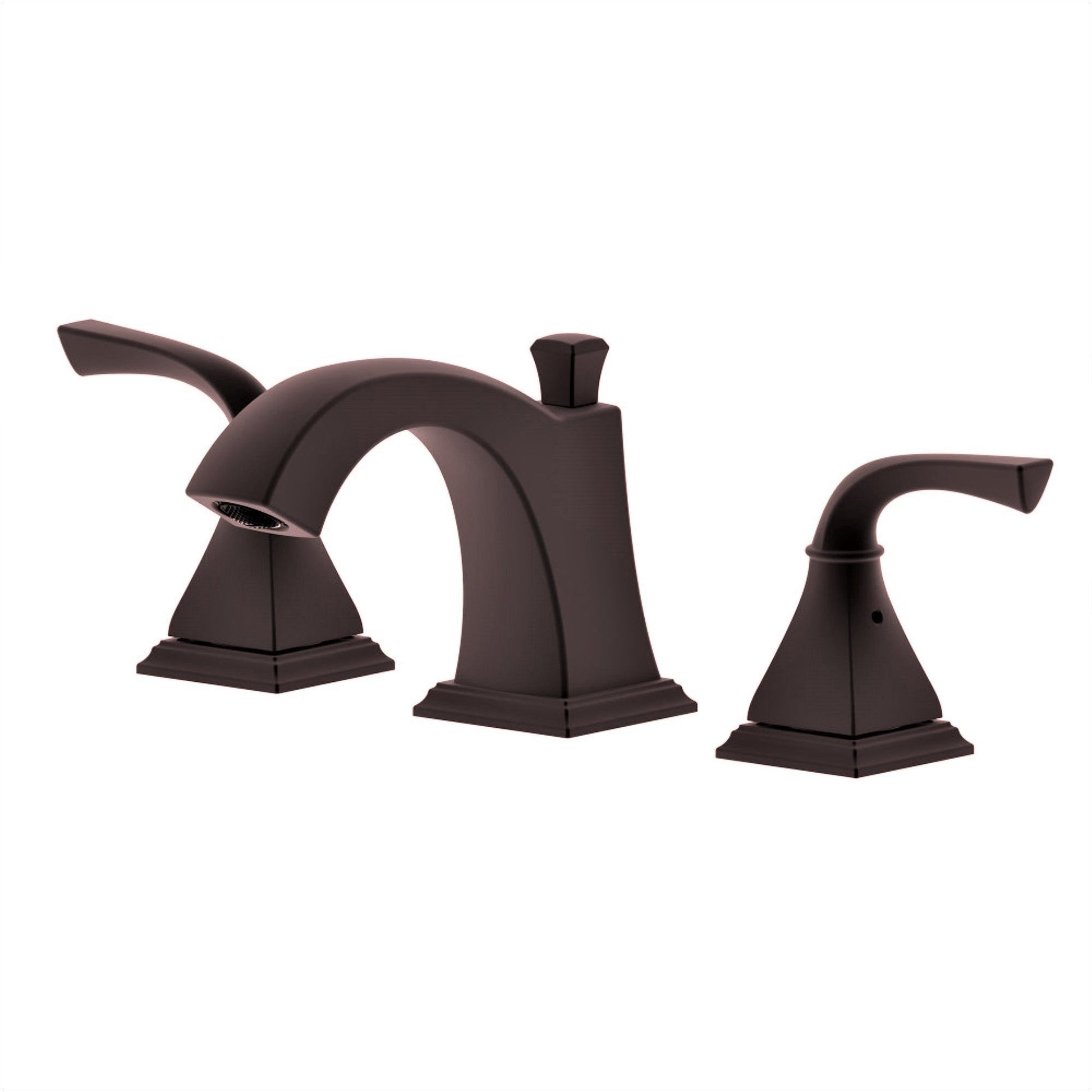 Bellaterra Home Kaden 4" Double-Handle Widespread Oil Rubbed Bronze Bathroom Sink Faucet With Drain Assembly