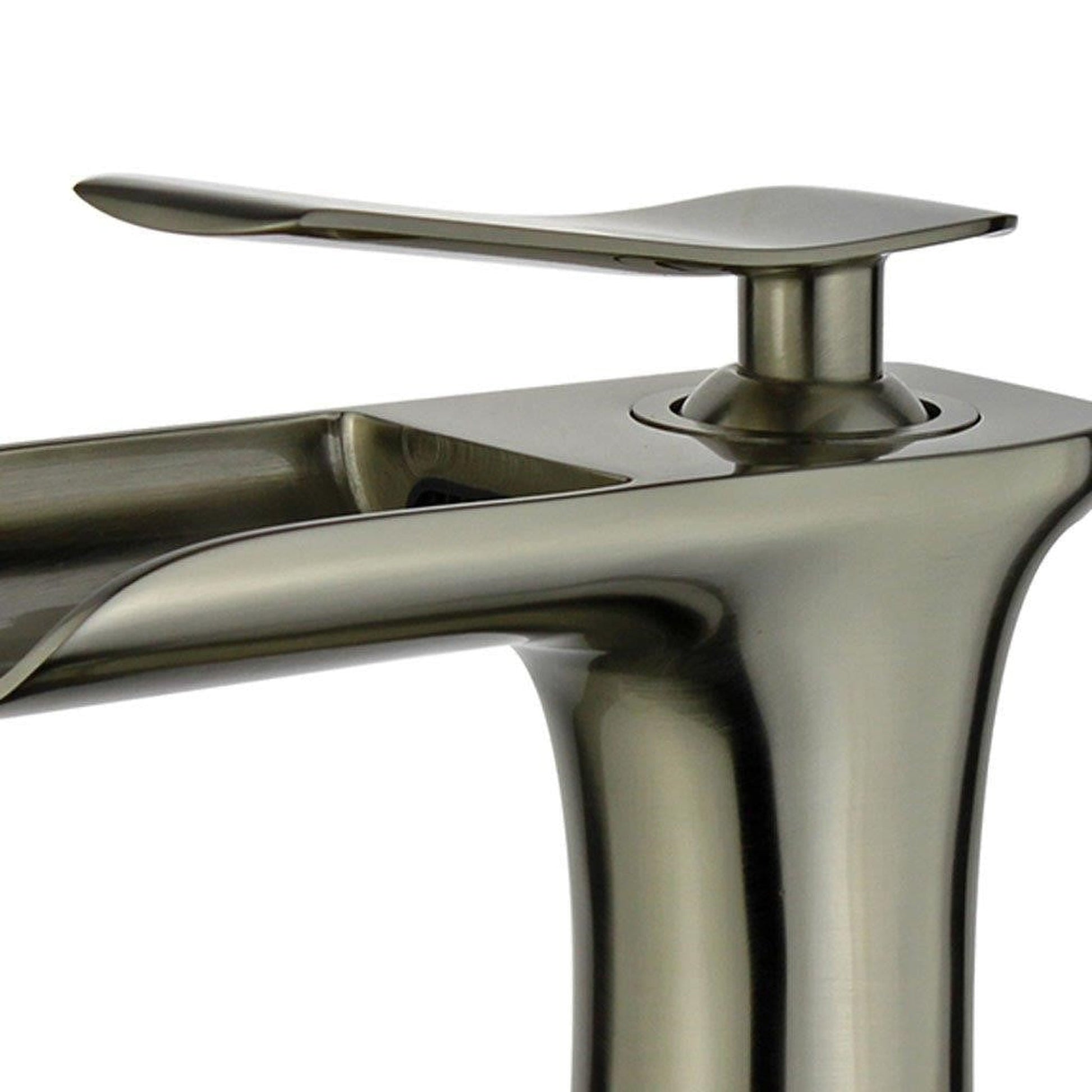 Bellaterra Home Logrono 7" Single-Hole and Single Handle Brushed Nickel Bathroom Faucet