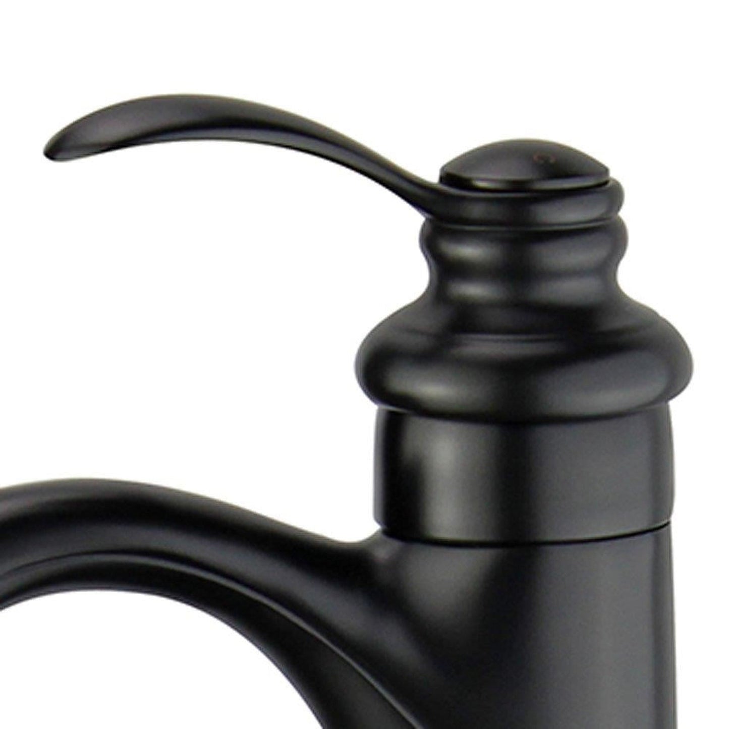 Bellaterra Home Madrid 12" Single-Hole and Single Handle New Black Bathroom Faucet