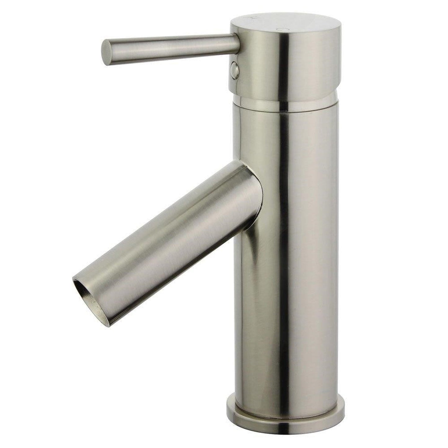 Bellaterra Home Malaga 7" Single-Hole and Single Handle Brushed Nickel Bathroom Faucet With Overflow Drain