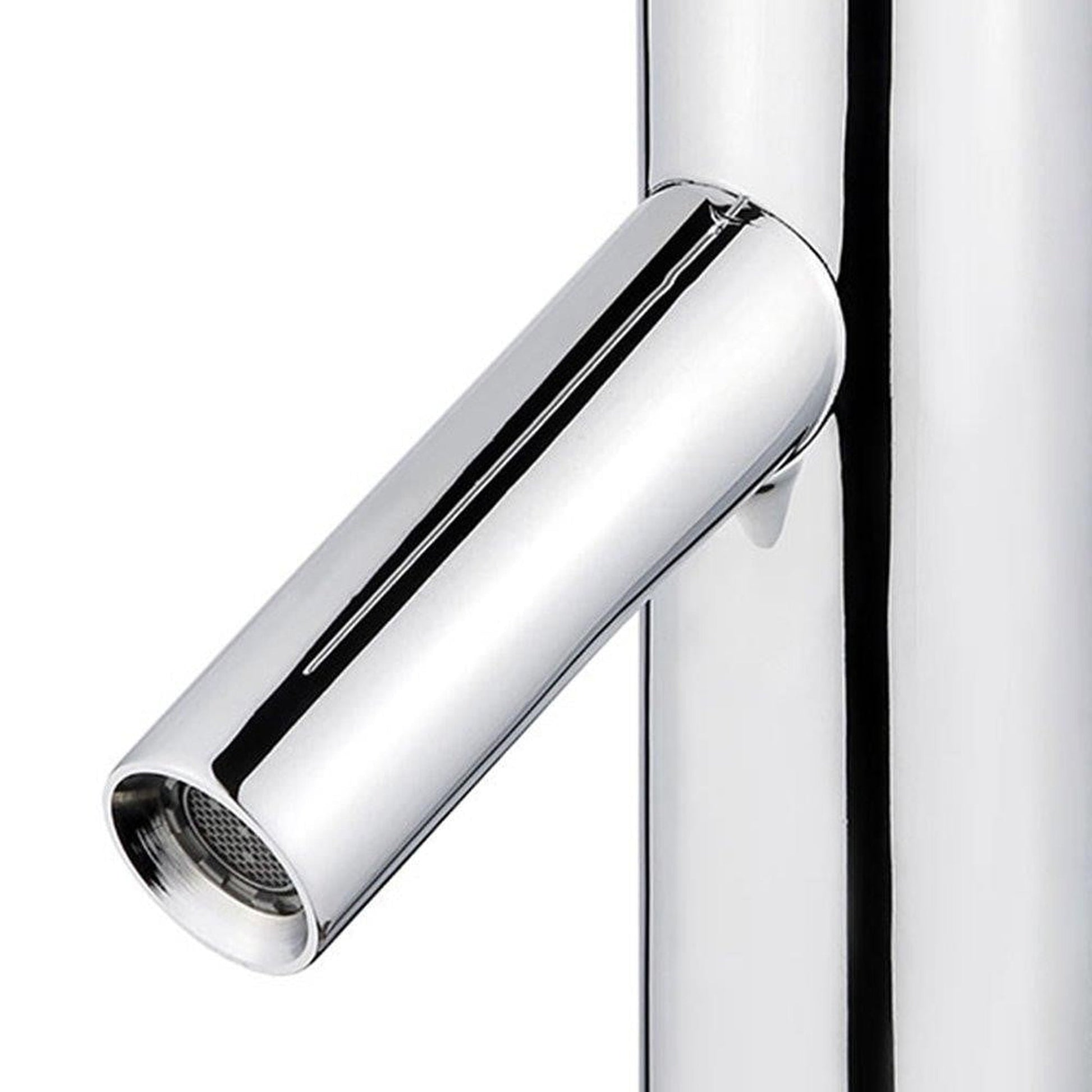 Bellaterra Home Malaga 7" Single-Hole and Single Handle Polished Chrome Bathroom Faucet With Overflow Drain