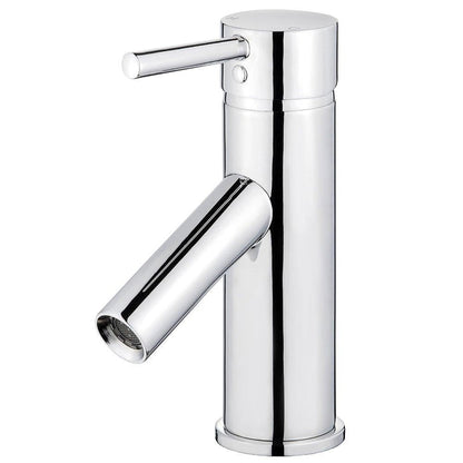 Bellaterra Home Malaga 7" Single-Hole and Single Handle Polished Chrome Bathroom Faucet With Overflow Drain