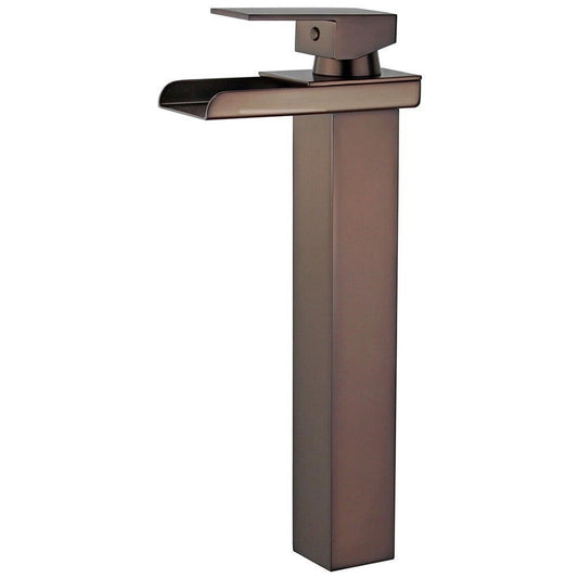 Bellaterra Home Oviedo 12" Single-Hole and Single Handle Oil Rubbed Bronze Bathroom Faucet With Overflow Drain