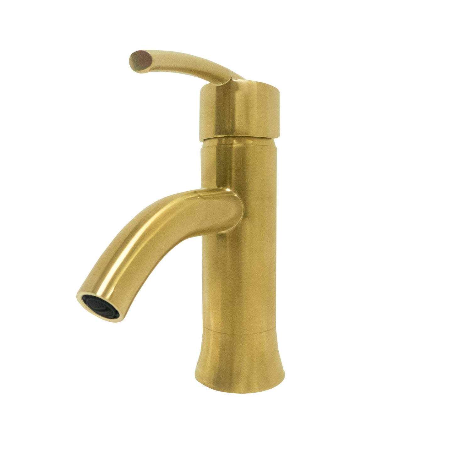 Bellaterra Home Refina 7" Single-Hole and Single Handle Gold Bathroom Faucet With Overflow Drain