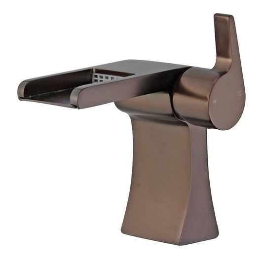 Bellaterra Home Salamanca 7" Single-Hole and Single Handle Oil Rubbed Bronze Bathroom Faucet With Overflow Drain