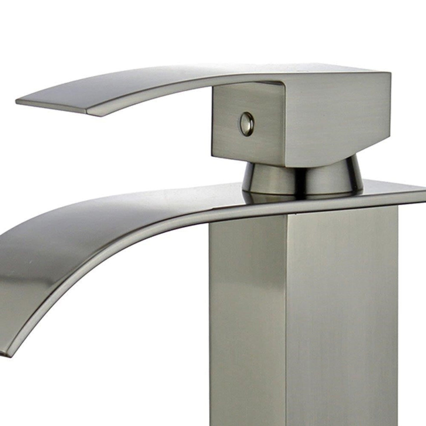 Bellaterra Home Santiago 7" Single-Hole and Single Handle Brushed Nickel Bathroom Faucet With Overflow Drain