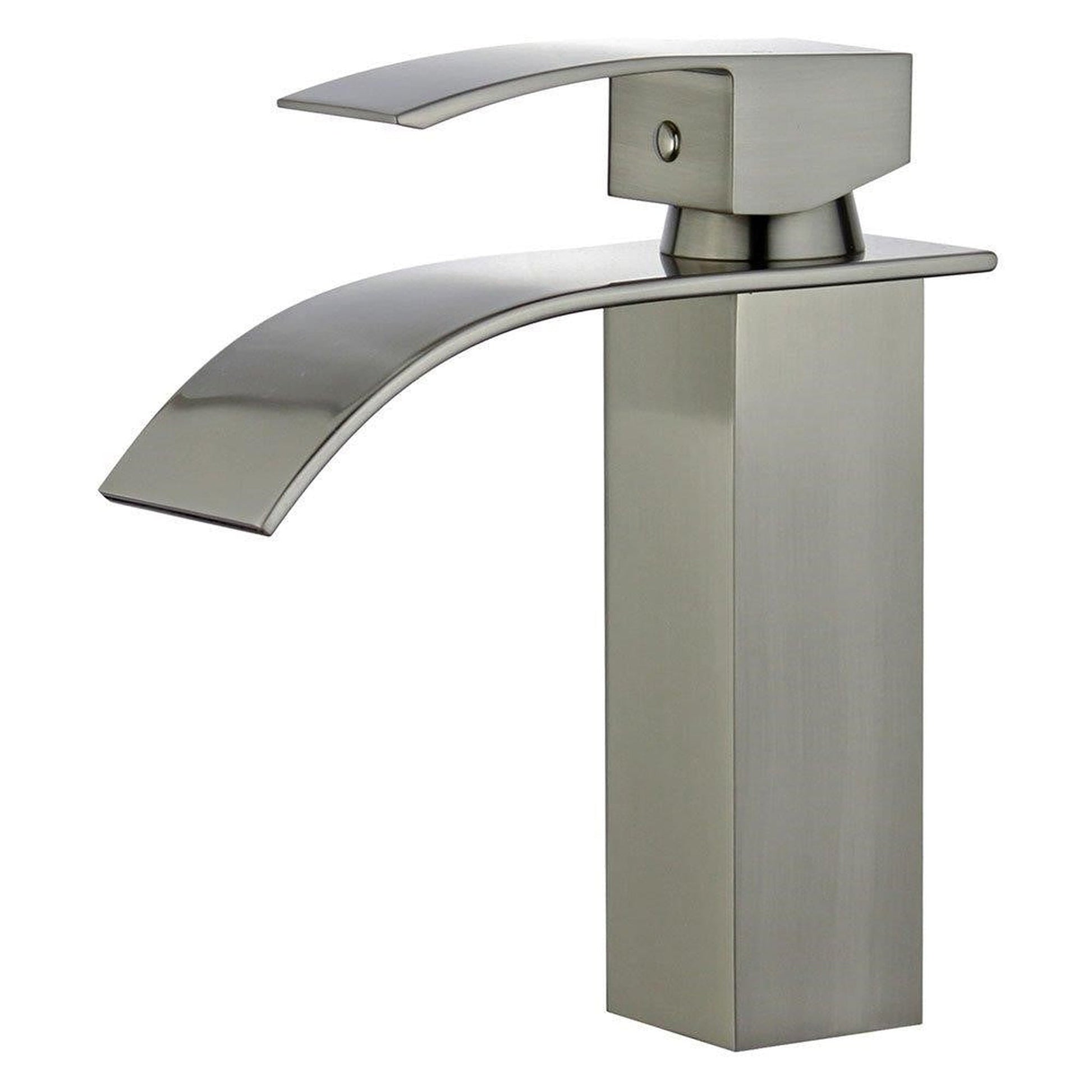 Bellaterra Home Santiago 7" Single-Hole and Single Handle Brushed Nickel Bathroom Faucet