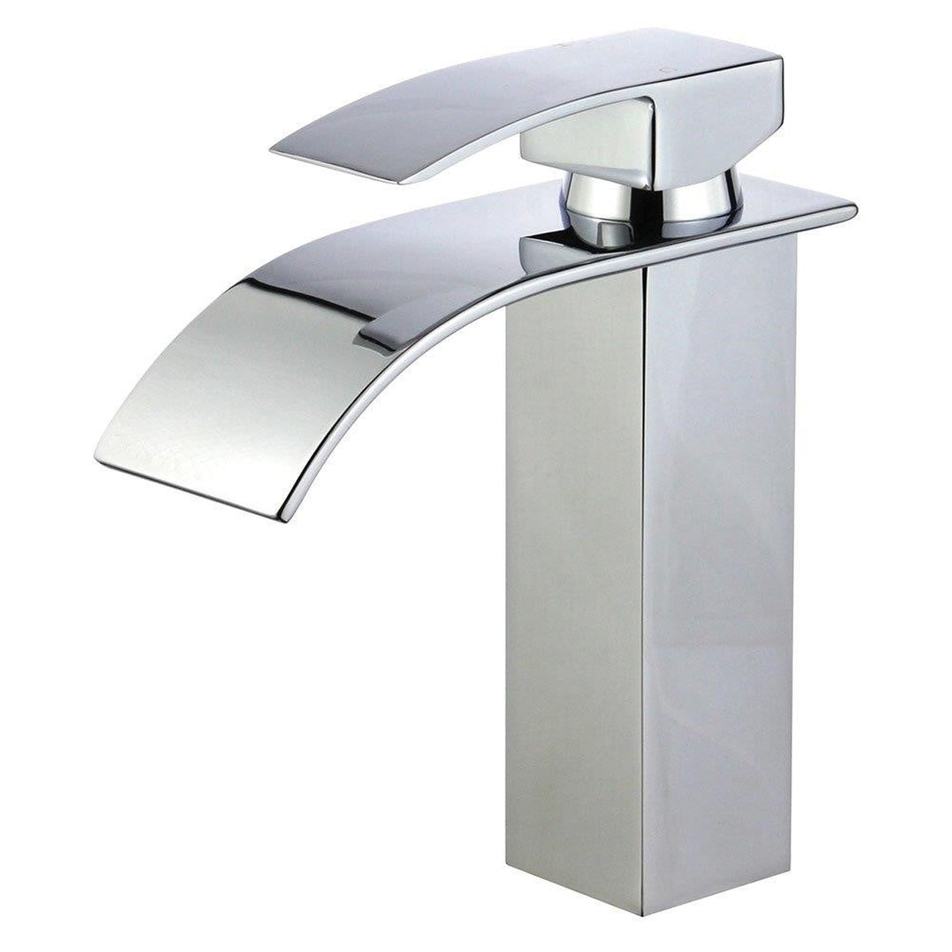 Bellaterra Home Santiago 7" Single-Hole and Single Handle Polished Chrome Bathroom Faucet
