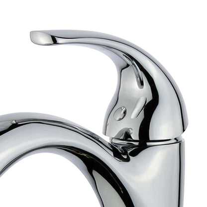 Bellaterra Home Seville 8" Single-Hole and Single Handle Polished Chrome Bathroom Faucet With Overflow Drain