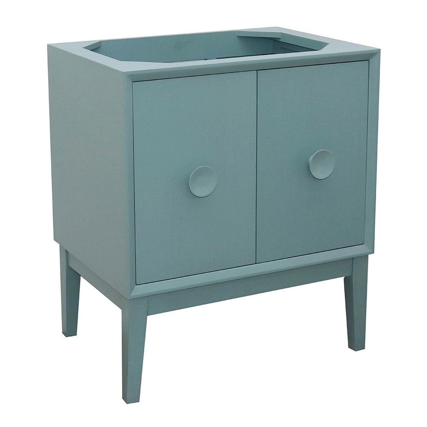 Bellaterra Home Stora 30" 2-Door 1-Drawer Aqua Blue Freestanding Vanity Base