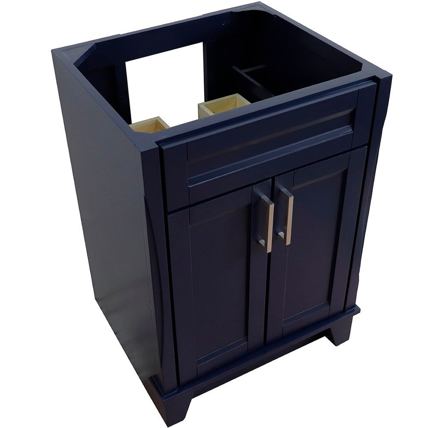 Bellaterra Home Terni 24" 2-Door 1-Drawer Blue Freestanding Vanity Base