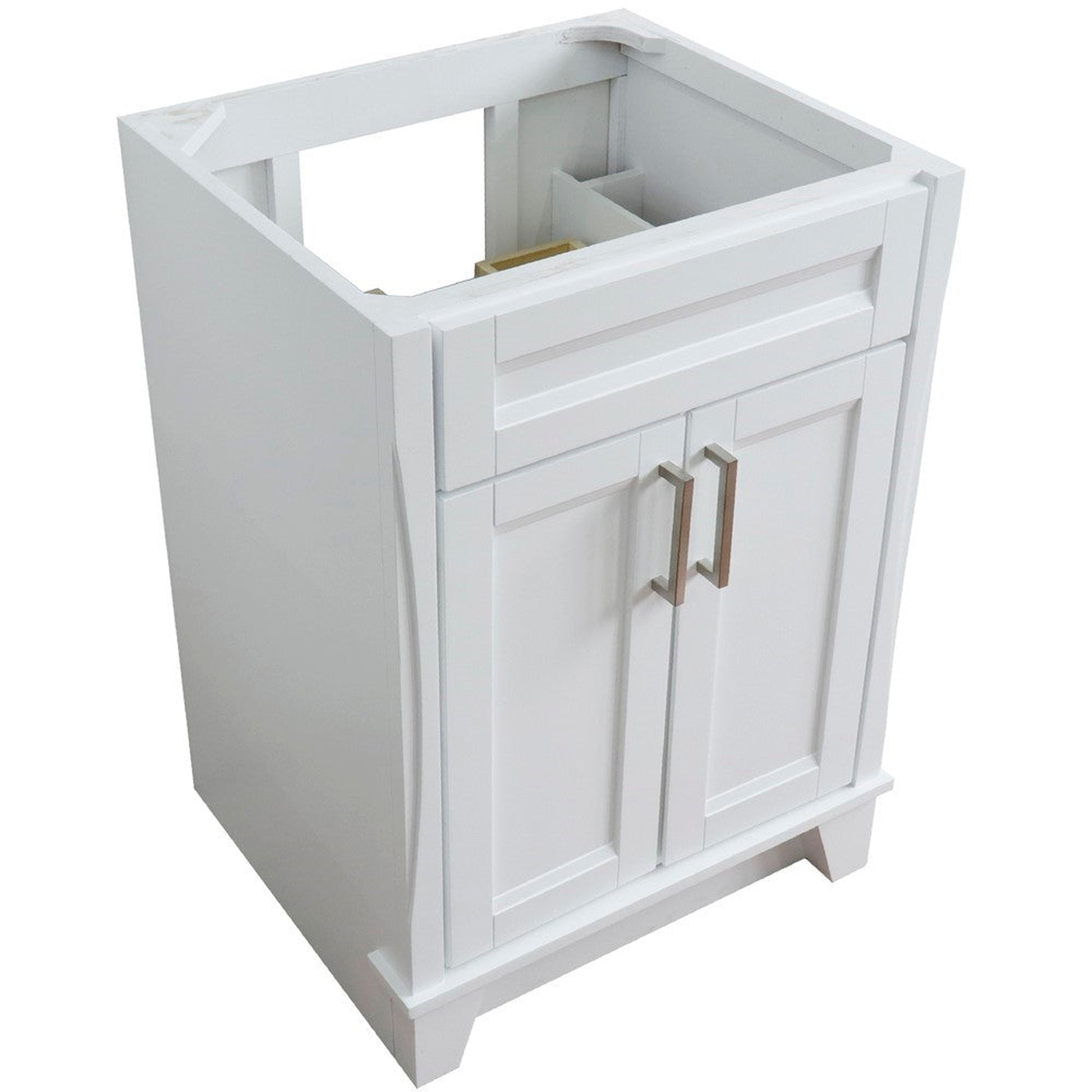 Bellaterra Home Terni 24" 2-Door 1-Drawer White Freestanding Vanity Base