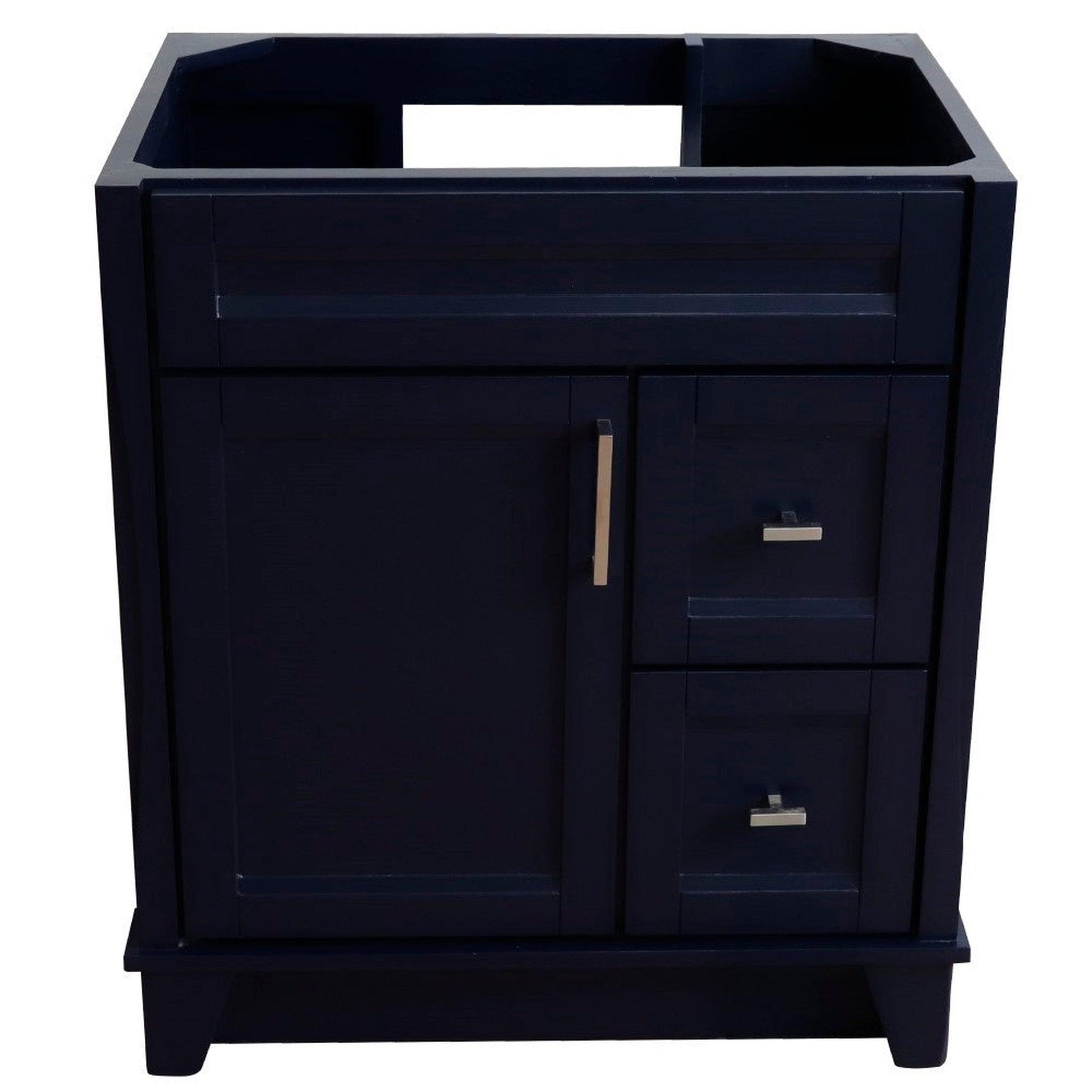 Bellaterra Home Terni 30" 1-Door 2-Drawer Blue Freestanding Vanity Base