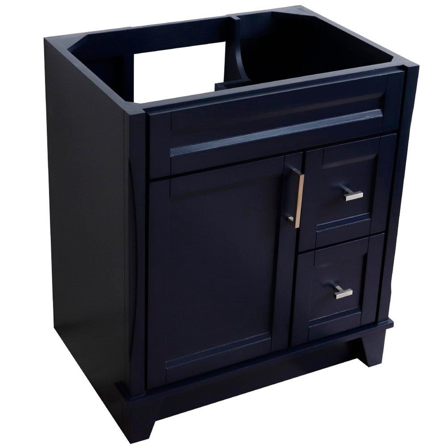 Bellaterra Home Terni 30" 1-Door 2-Drawer Blue Freestanding Vanity Base