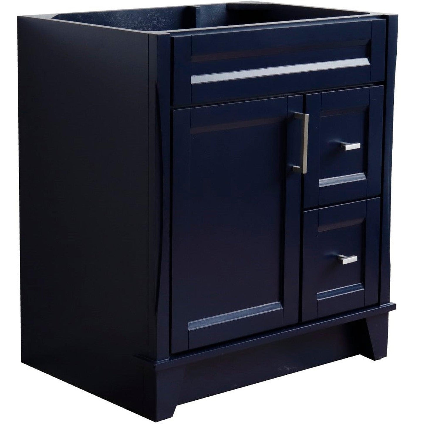 Bellaterra Home Terni 30" 1-Door 2-Drawer Blue Freestanding Vanity Base