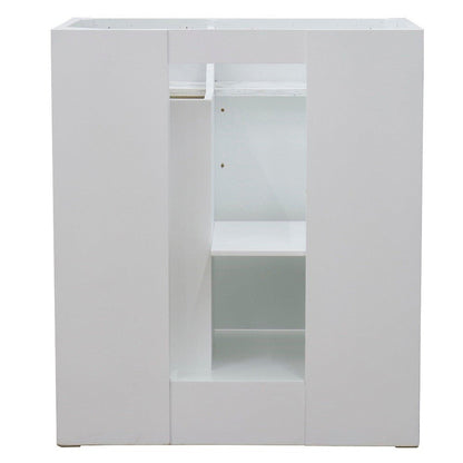 Bellaterra Home Terni 30" 1-Door 2-Drawer White Freestanding Vanity Base