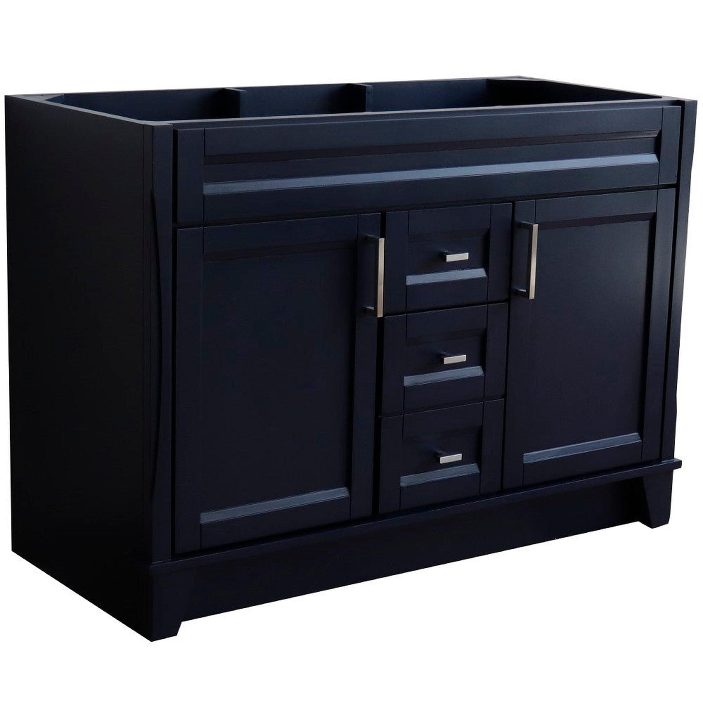 Bellaterra Home Terni 48" 2-Door 2-Drawer Blue Freestanding Vanity Base