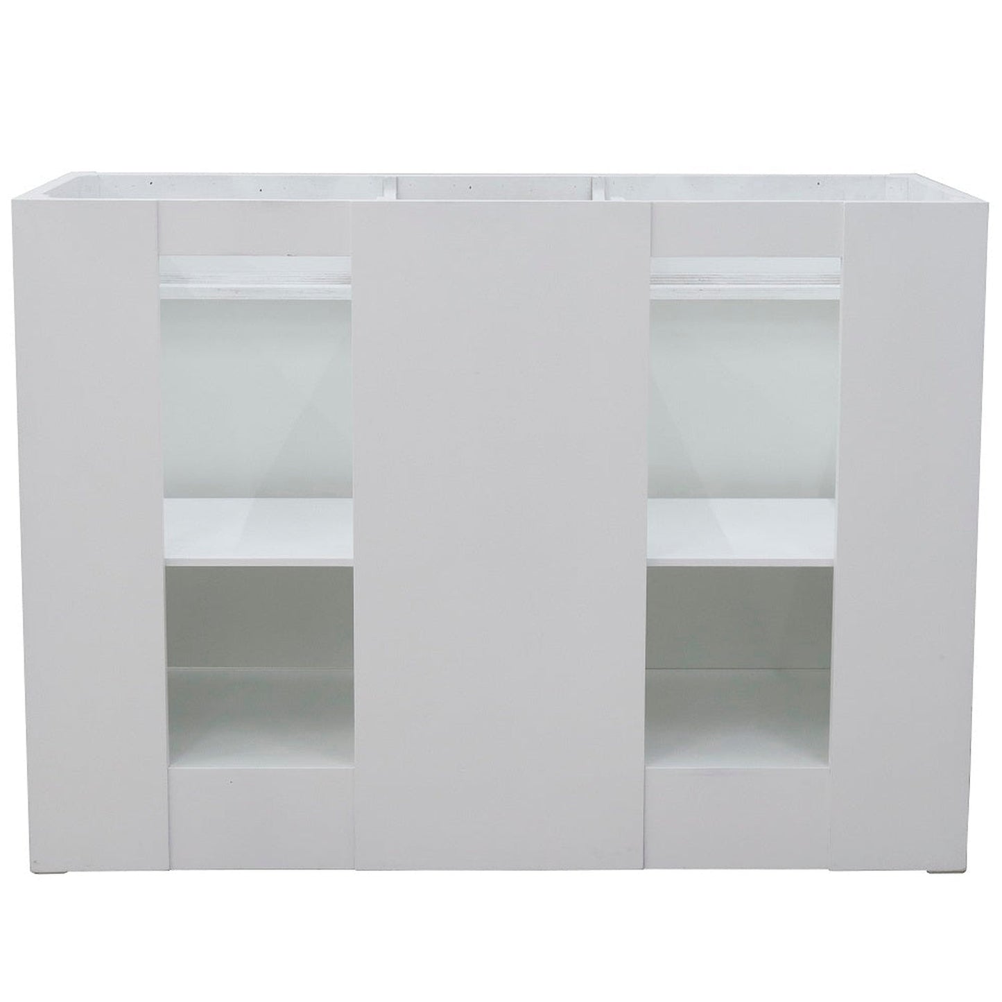 Bellaterra Home Terni 48" 2-Door 2-Drawer White Freestanding Vanity Base