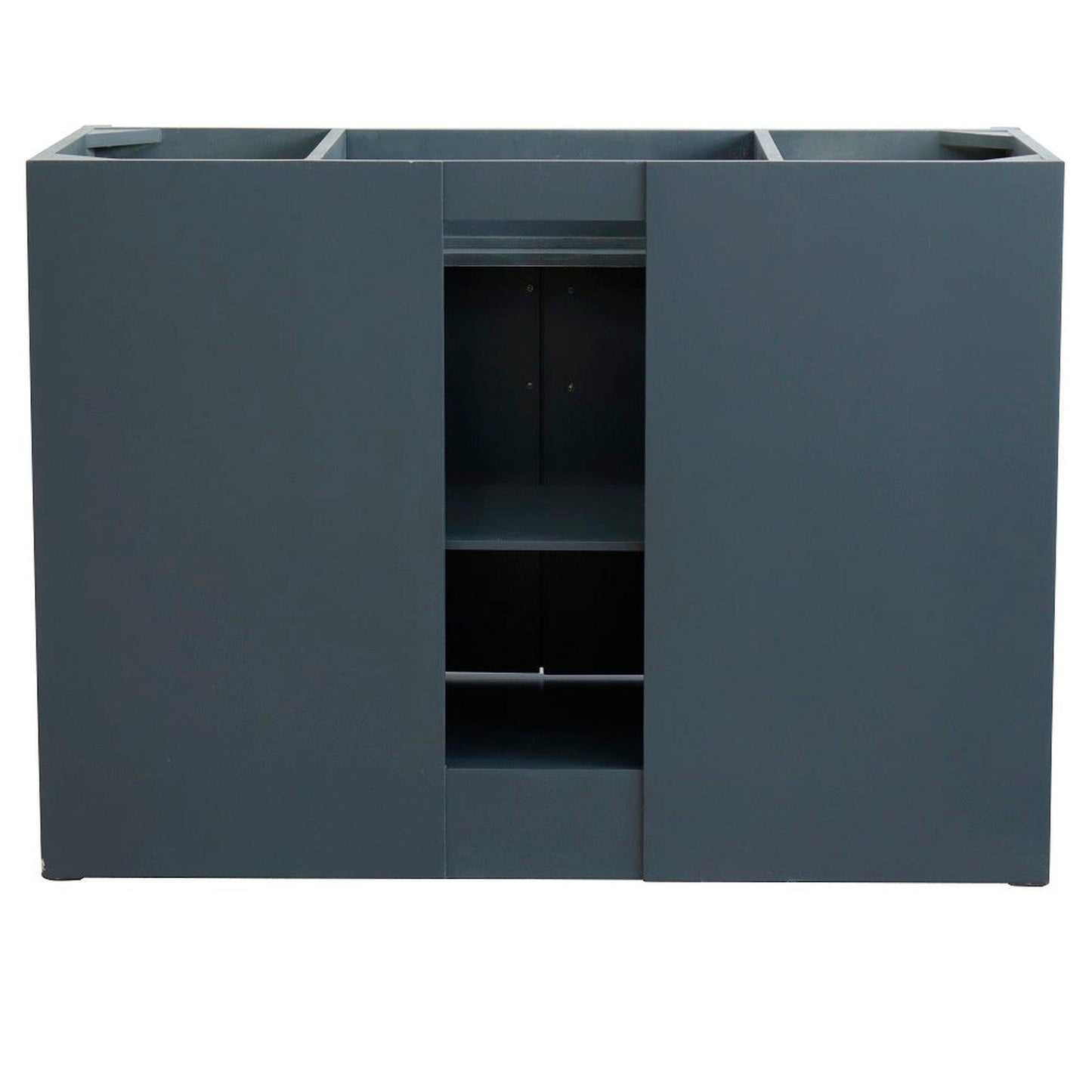 Bellaterra Home Terni 48" 2-Door 6-Drawer Dark Gray Freestanding Vanity Base