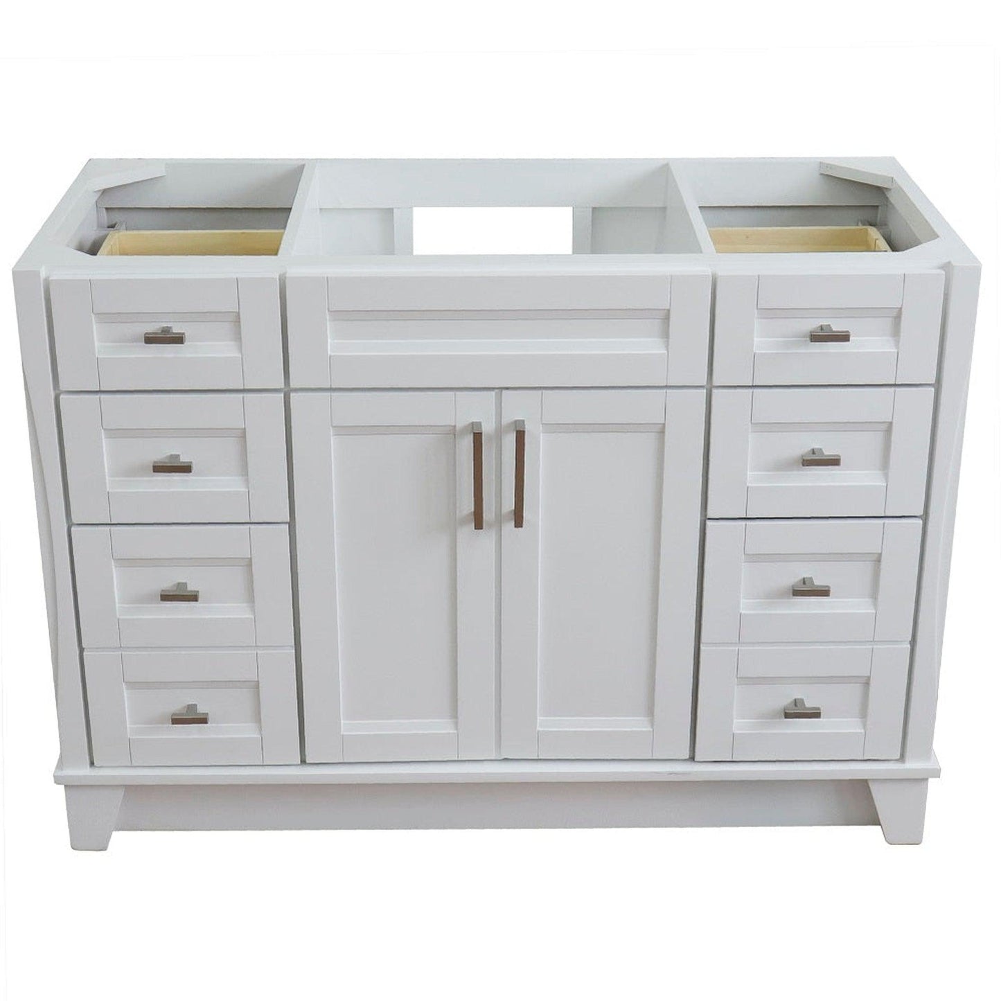 Bellaterra Home Terni 48" 2-Door 6-Drawer White Freestanding Vanity Base