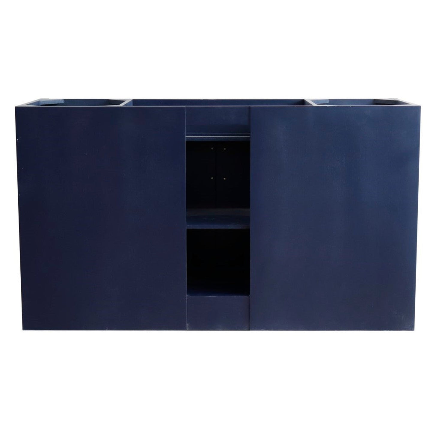 Bellaterra Home Terni 60" 2-Door 6-Drawer Blue Freestanding Vanity Base