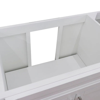 Bellaterra Home Terni 60" 2-Door 6-Drawer White Freestanding Vanity Base