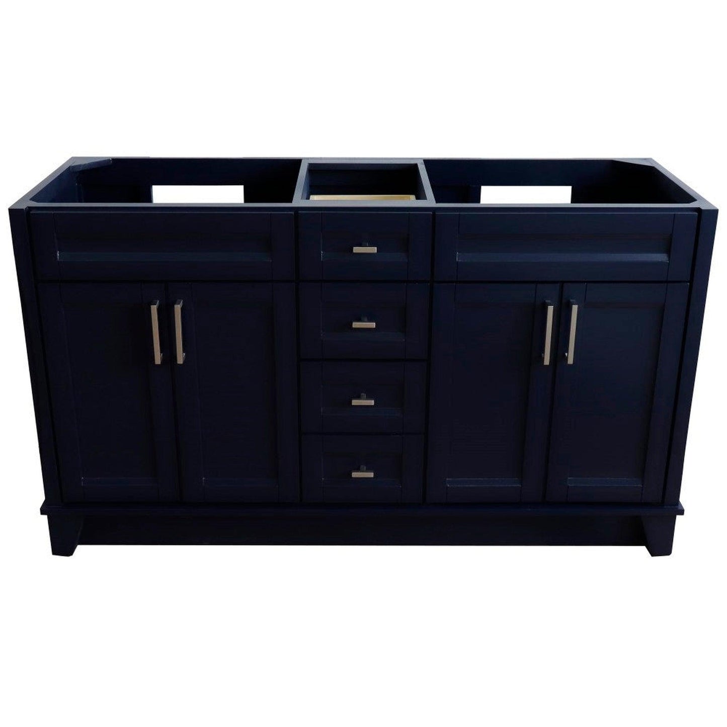 Bellaterra Home Terni 60" 4-Door 3-Drawer Blue Freestanding Vanity Base