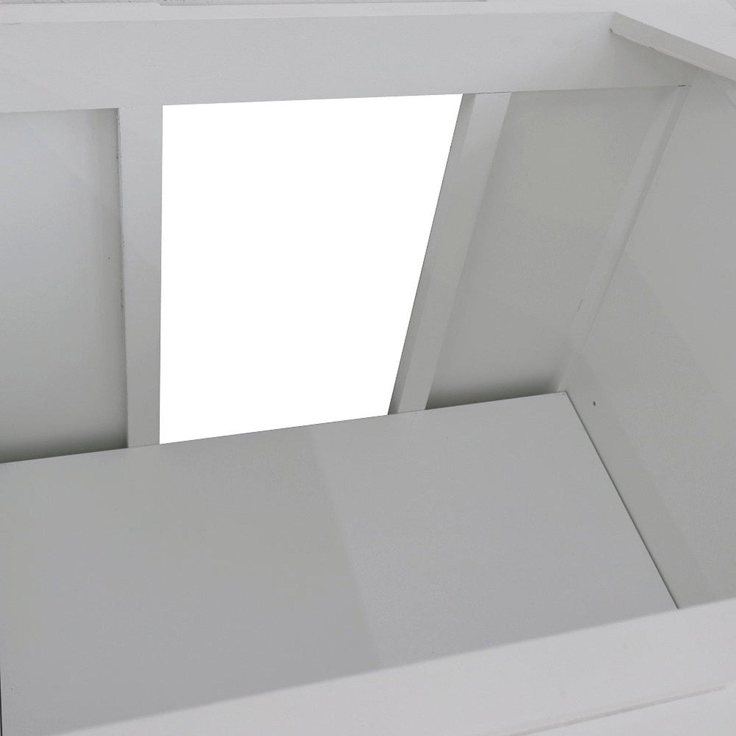 Bellaterra Home Terni 60" 4-Door 3-Drawer White Freestanding Vanity Base