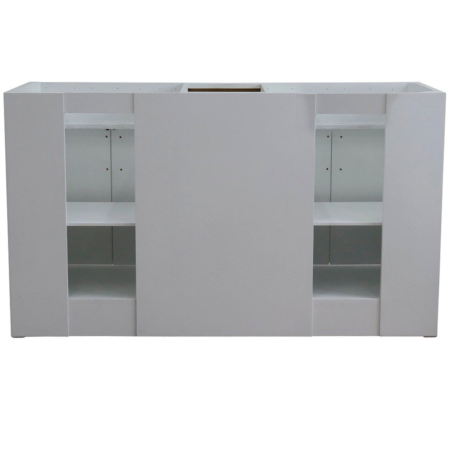 Bellaterra Home Terni 60" 4-Door 3-Drawer White Freestanding Vanity Base