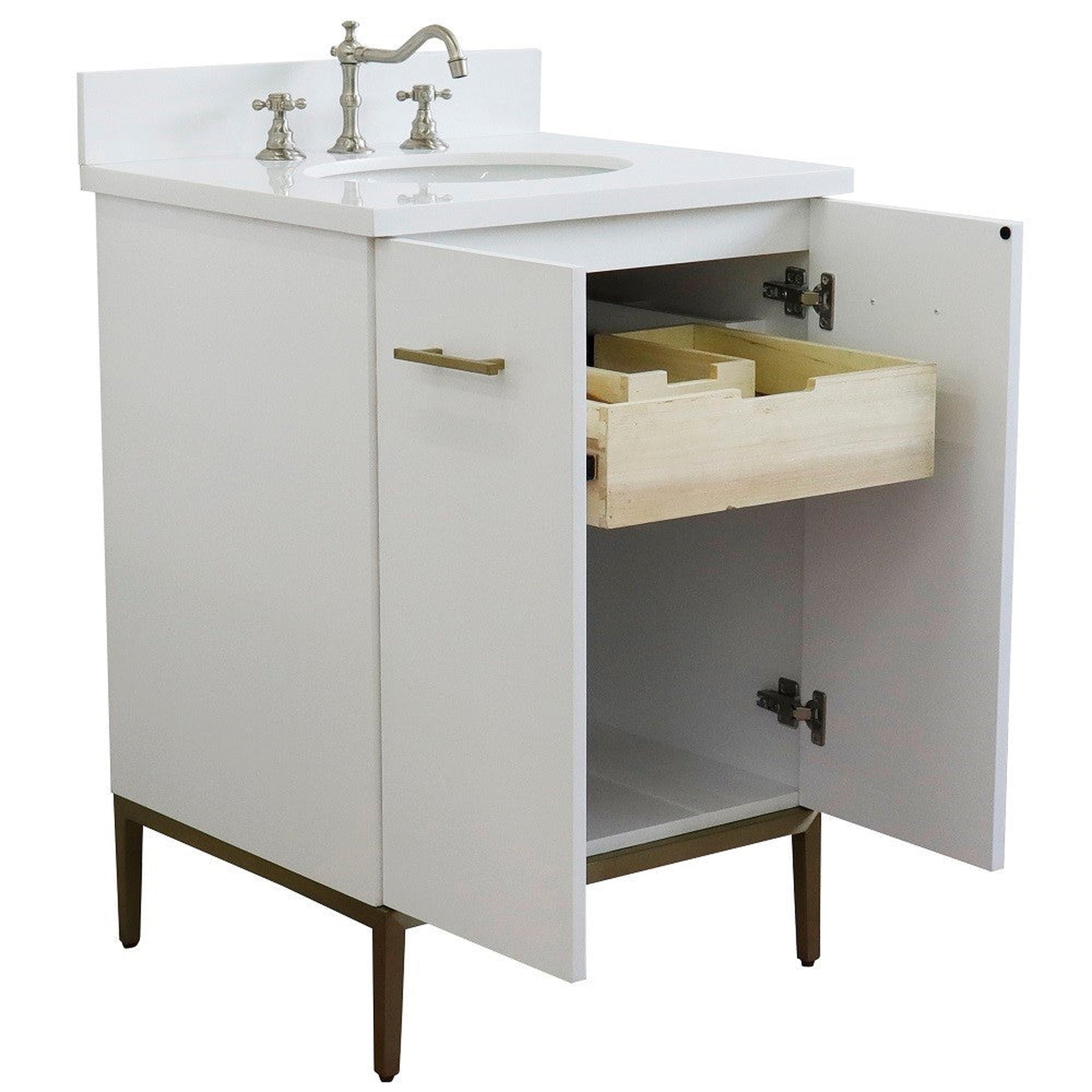 Bellaterra Home Tivoli Freestanding Vanity Set - Thumbnail 2
