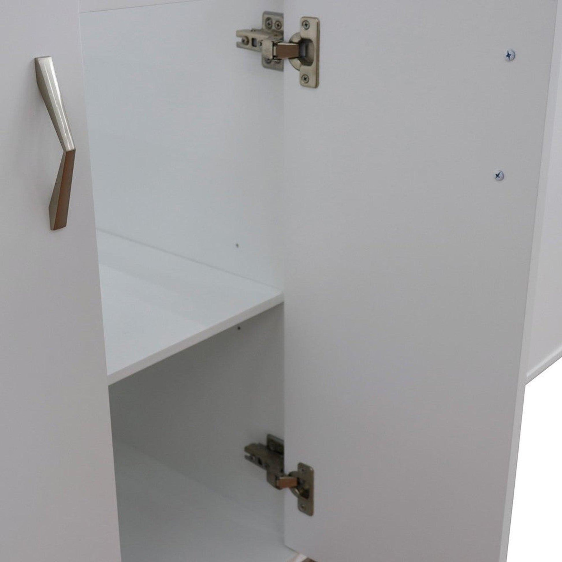 Bellaterra Home Tivoli 60" 4-Door 3-Drawer White Freestanding Double Vanity Base