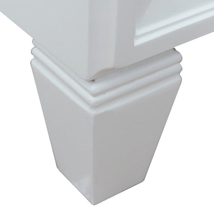 Bellaterra Home Trento 31" 2-Door 1-Drawer White Freestanding Vanity Set With Ceramic Vessel Sink and White Quartz Top