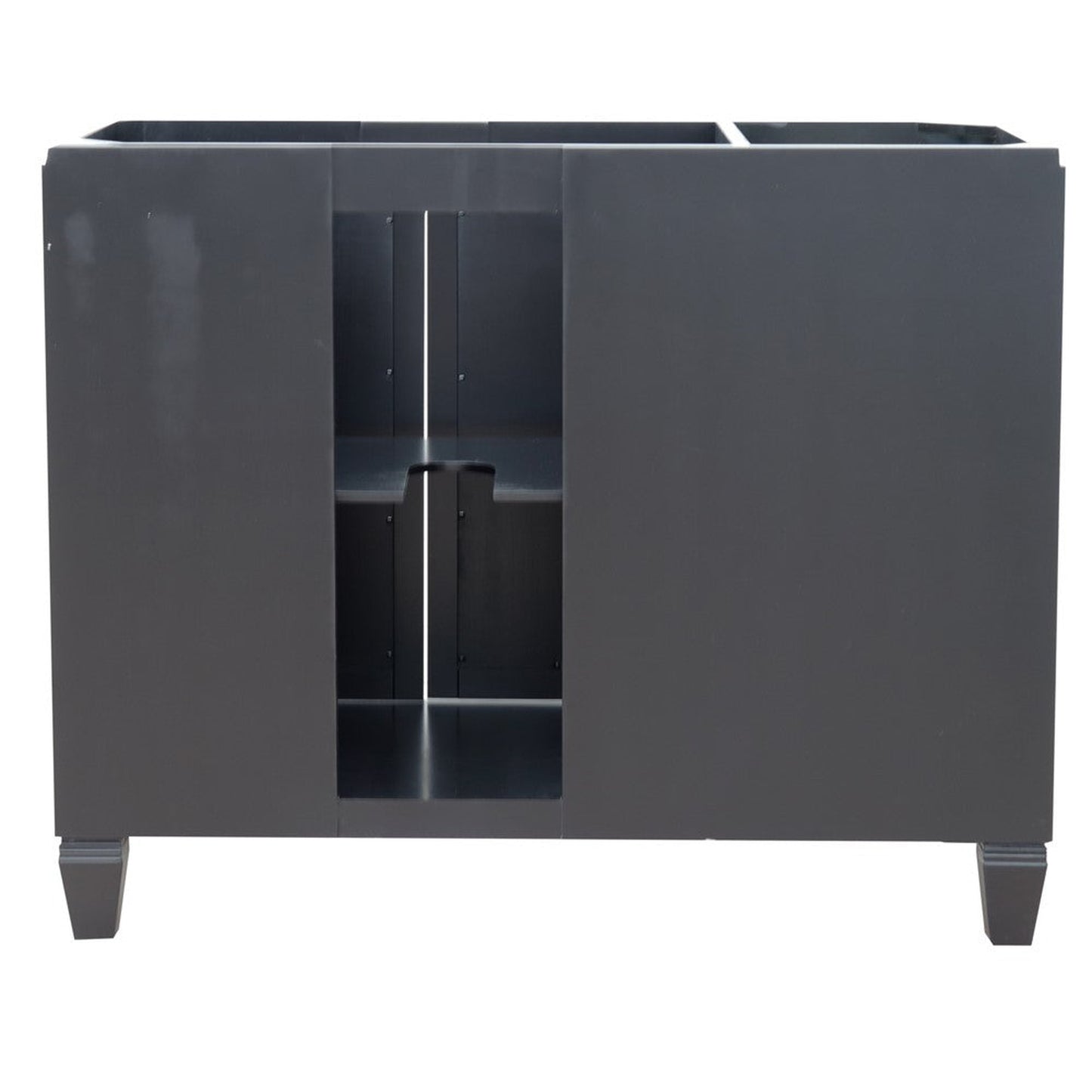 Bellaterra Home Trento 42" 2-Door 3-Drawer Black Freestanding Vanity Base With Right Door