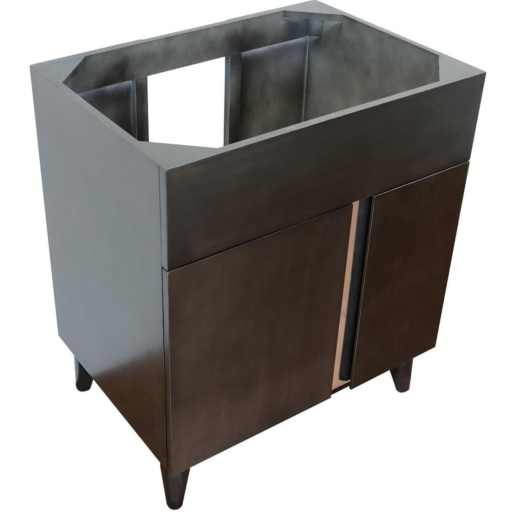 Bellaterra Home Urban 30" 1-Door Silvery Brown Freestanding Vanity Base