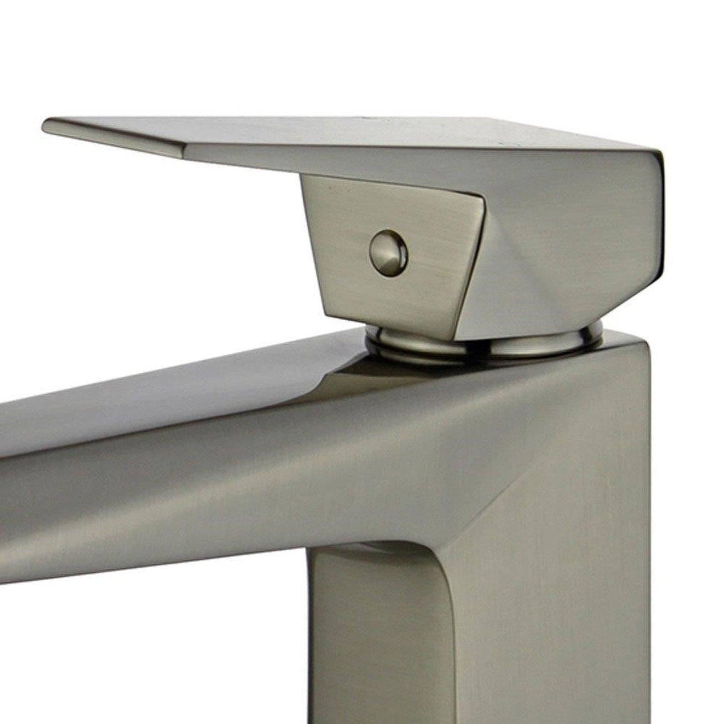 Bellaterra Home Valencia 7" Single-Hole and Single Handle Brushed Nickel Bathroom Faucet