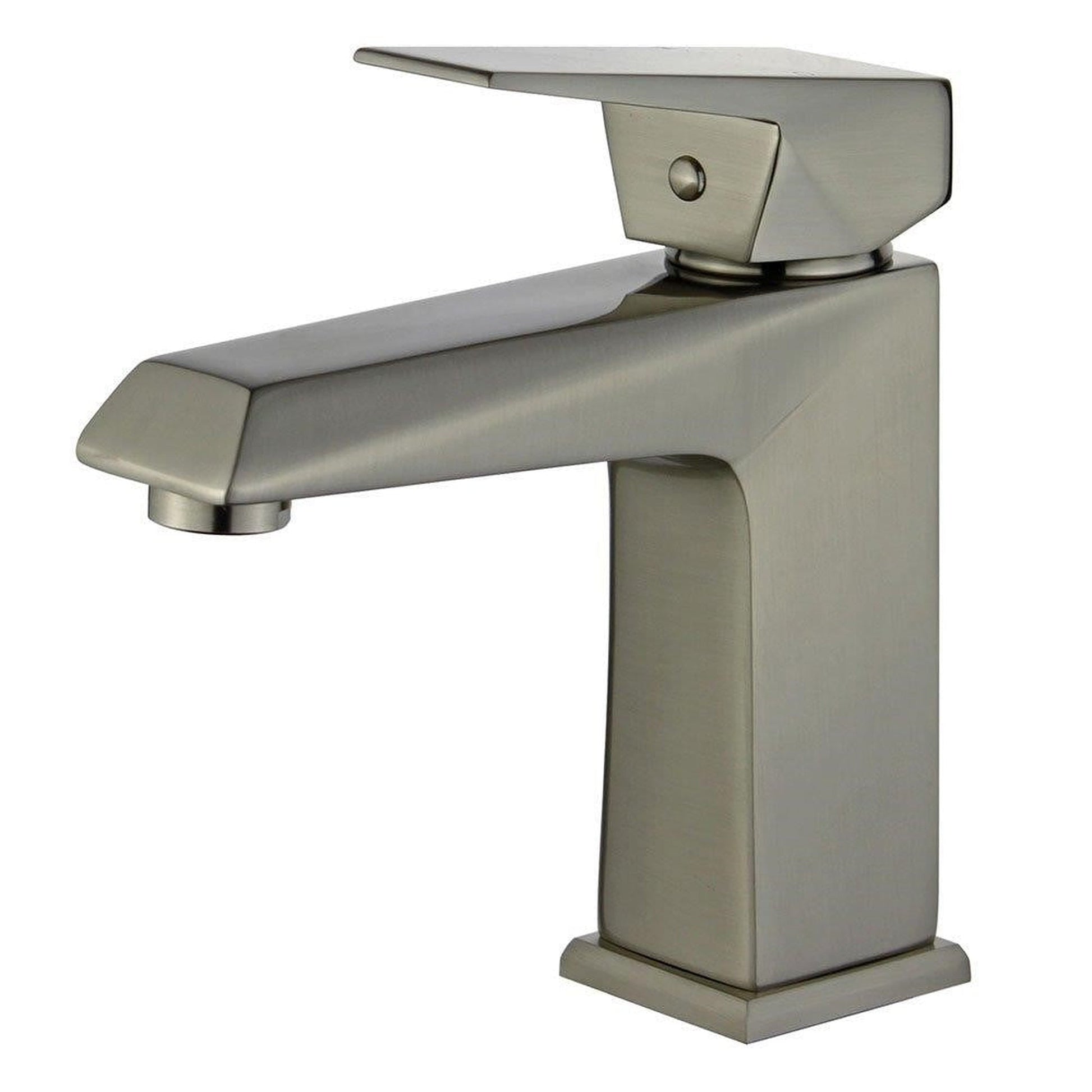 Bellaterra Home Valencia 7" Single-Hole and Single Handle Brushed Nickel Bathroom Faucet With Overflow Drain