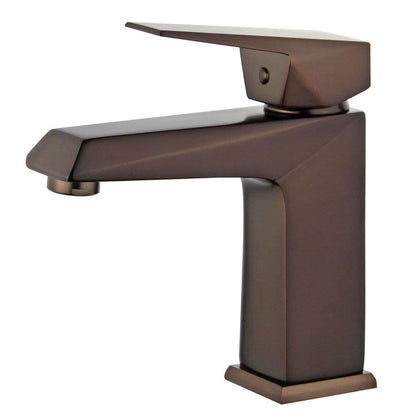 Bellaterra Home Valencia 7" Single-Hole and Single Handle Oil Rubbed Bronze Bathroom Faucet With Overflow Drain