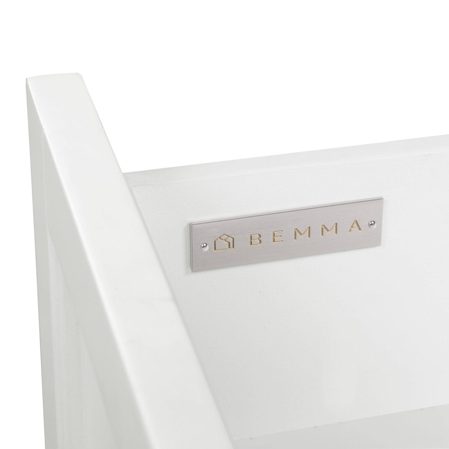 Bemma Design Montauk 60" Pure White Solid Wood Freestanding Bathroom Vanity With Double 3-Hole White Quartz Vanity Top, Oval Undermount Sink, and Backsplash