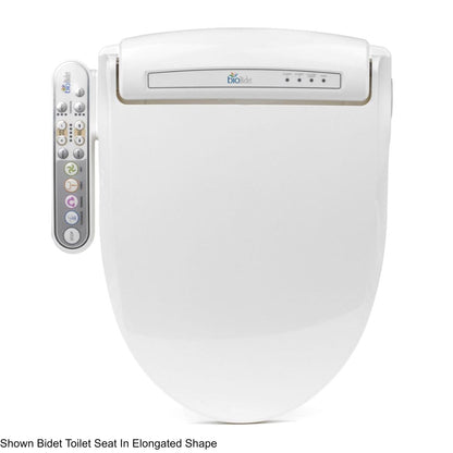 Bio Bidet Prestige BB-800 19" White Round Advanced Bidet Toilet Seat With Side Control Panel