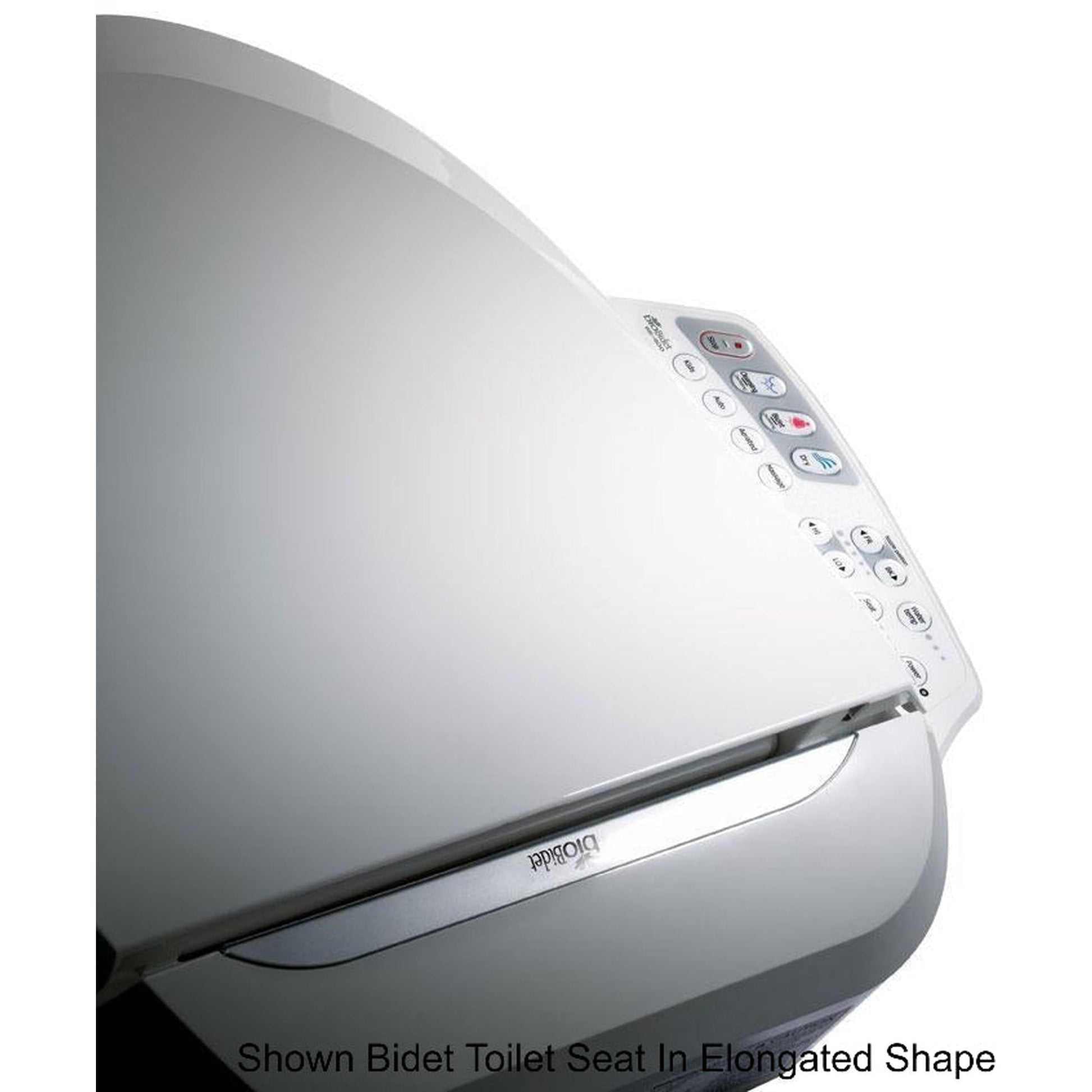 Bio Bidet Ultimate BB-600 18" White Round Advanced Bidet Toilet Seat With Side Control Panel