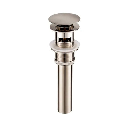 Blossom 1.25" Brushed Nickel Brass Pop-Up Sink Drain With Overflow
