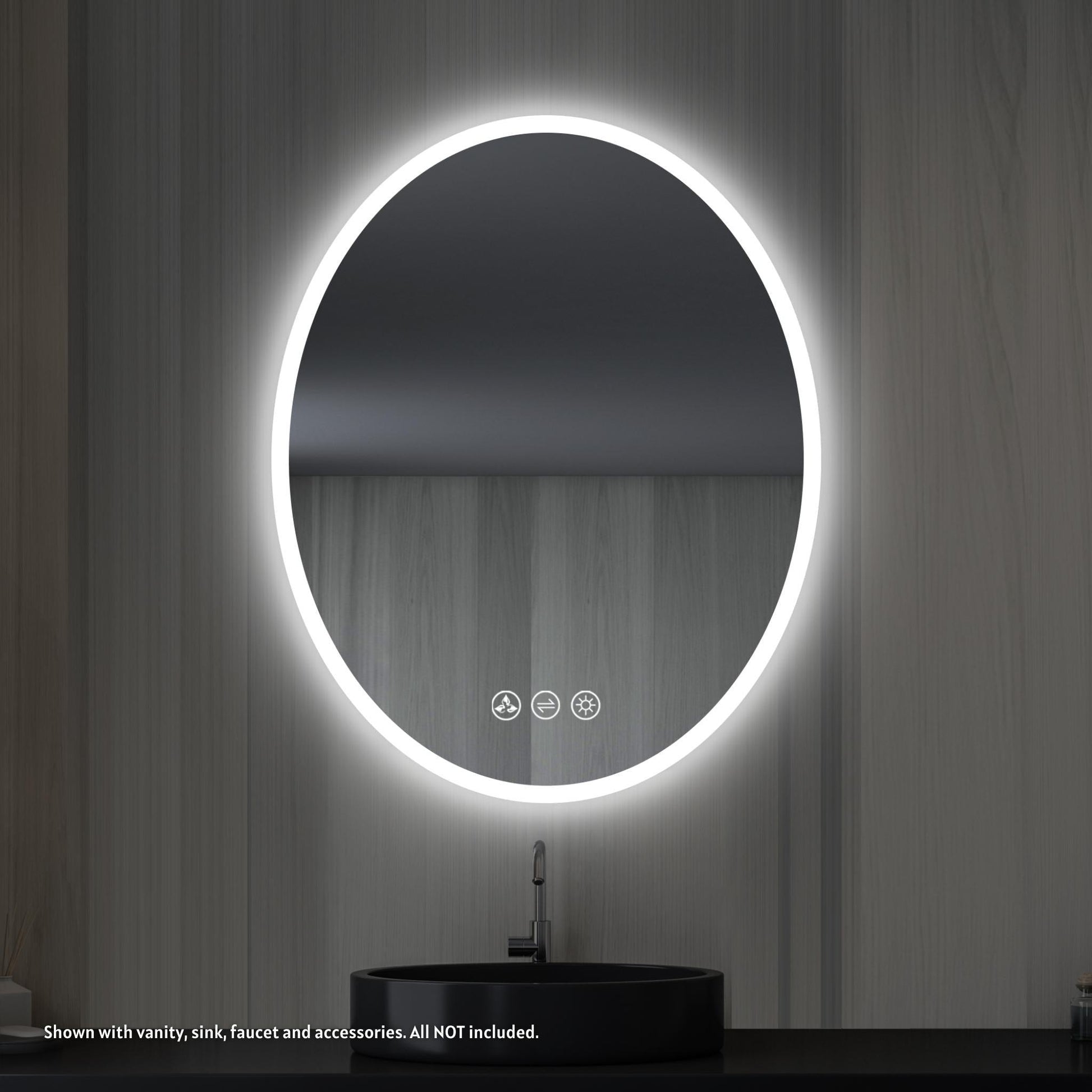 Blossom 20" x 30" Wall-Mounted Oval LED Mirror