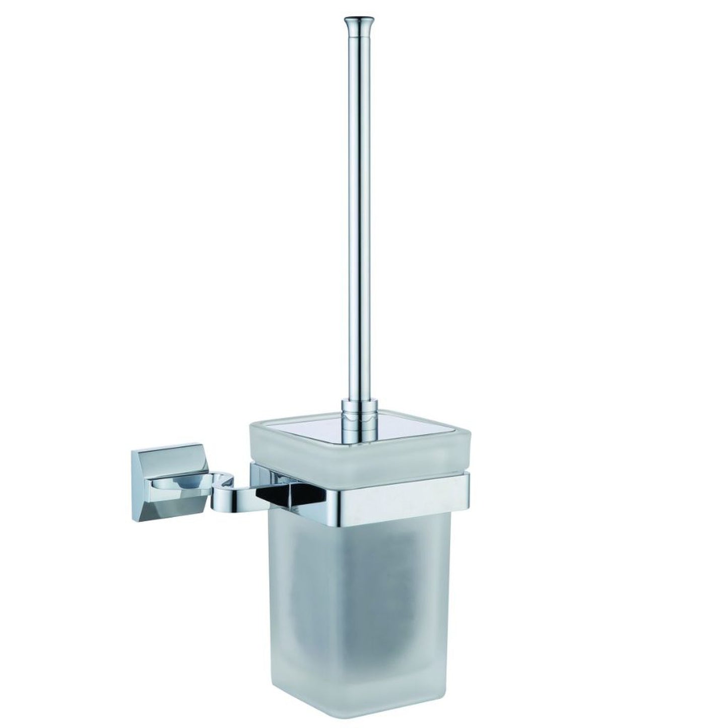 Blossom 200 Series 6" x 14" Chrome Brass Toilet Brush Holder