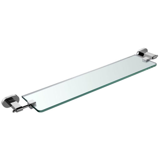 Blossom 300 Series 25" x 2" Chrome Brass Glass Shelf