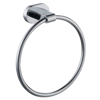 Blossom 300 Series 8" x 9" Chrome Brass Towel Ring