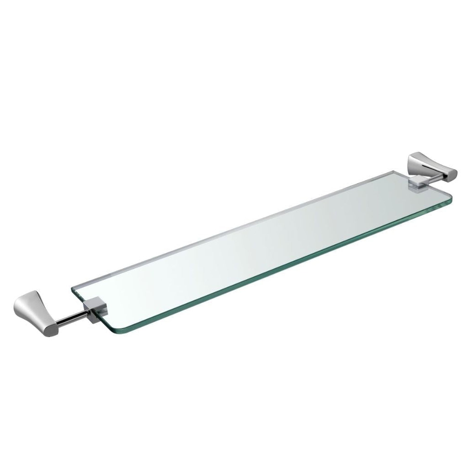 Blossom 400 Series 25" x 1 Chrome Brass Glass Shelf