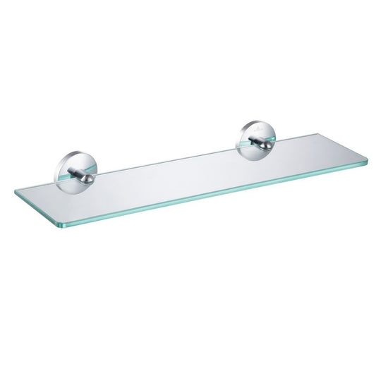 Blossom 500 Series 20" x 3" Chrome Brass Glass Shelf