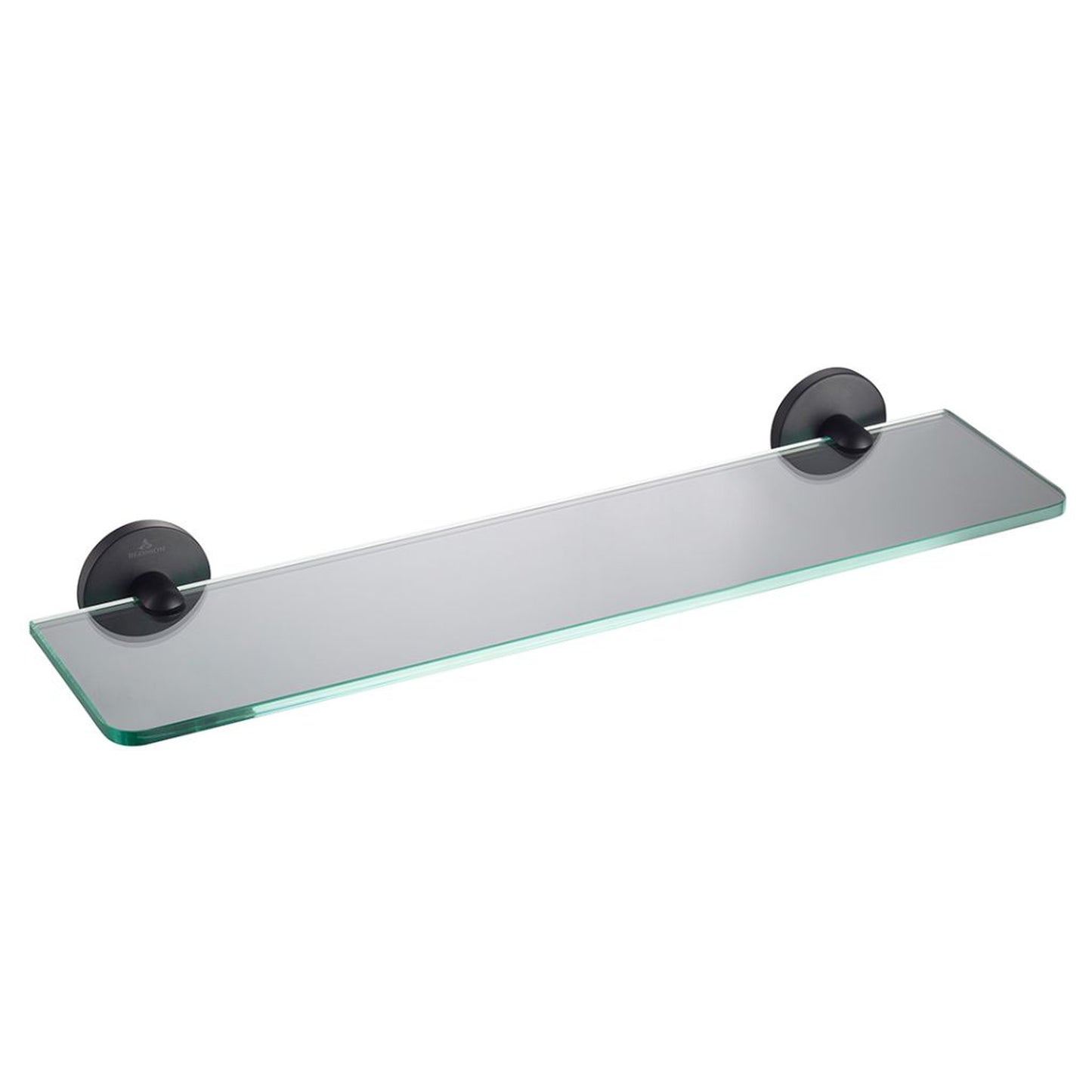 Blossom 500 Series 20" x 3" Matte Black Brass Glass Shelf